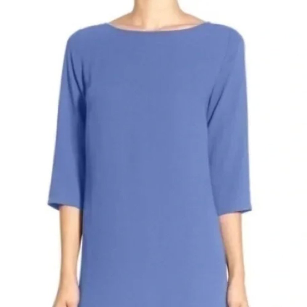 Leith Long Sleeve Crepe Dress